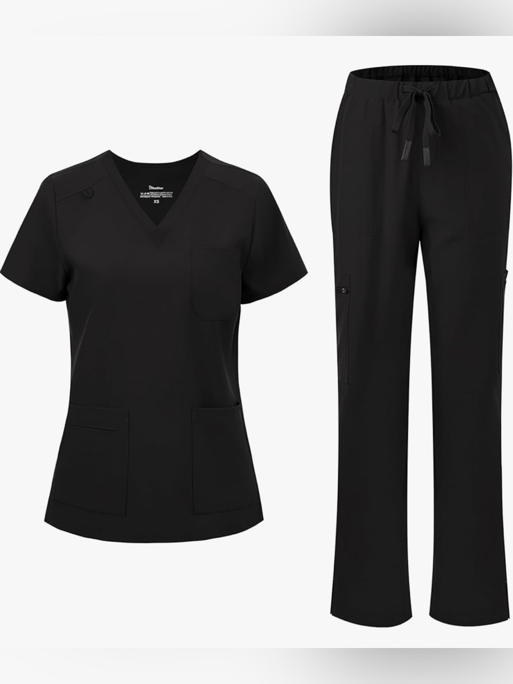 Women’s Medical Scrub Top and Pants Set